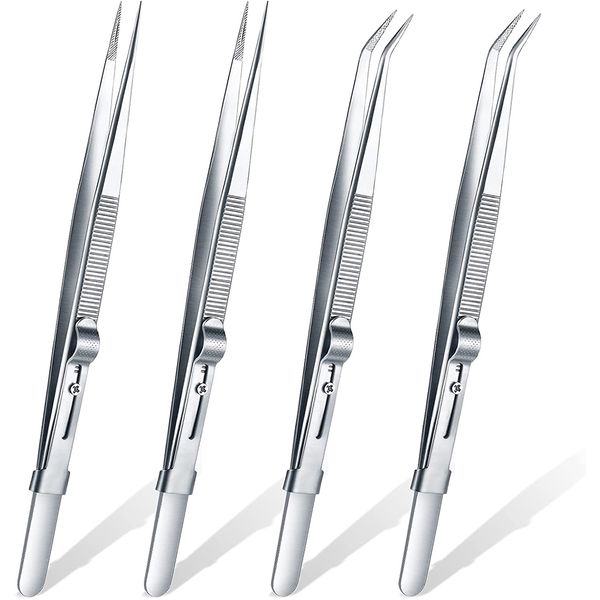 4 Pieces Soldering Tweezer ESD Anti-Static Industrial