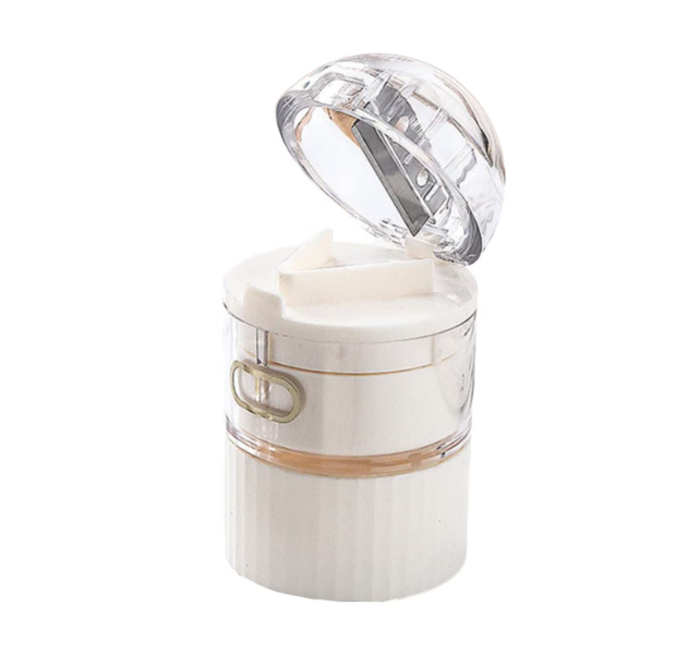 Portable Pill Organiser, suitable for Storing, Cutting