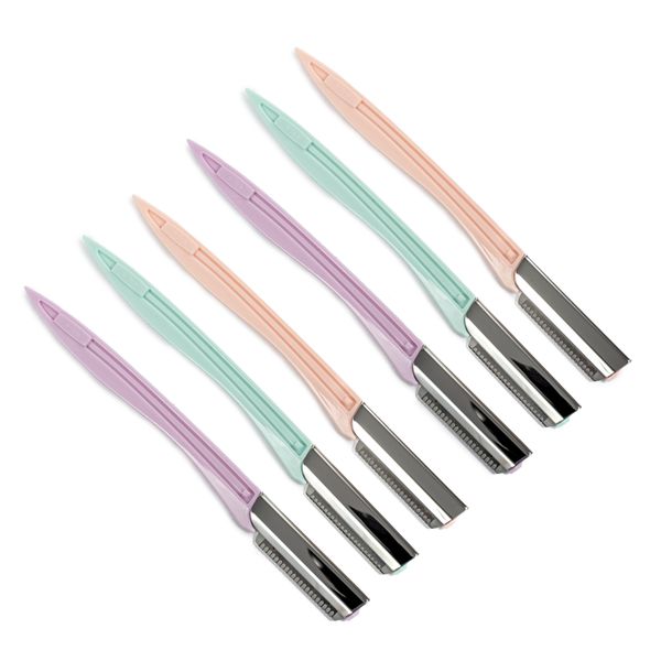 Pack of 6 - Dermaplane Eyebrow - Facial Tinkle Razor By Great Empire
