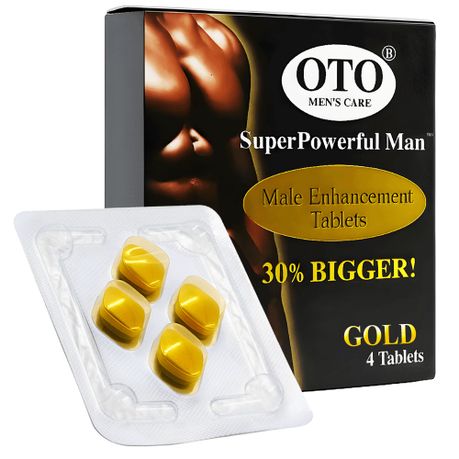 OTO GOLD - Original Male Enlargement & Erection Booster Tablets - 4 Pack Image
