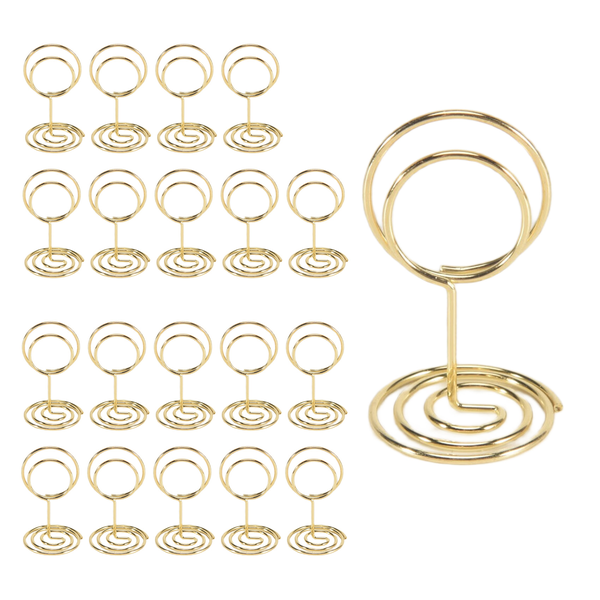 Table Number Holders 20Pcs - 2 Inch for Wedding Party (Gold)