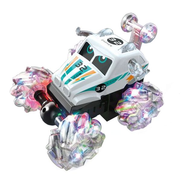 Remote Control 360 Degree Twist Stunt Toy Car With Music And Lights