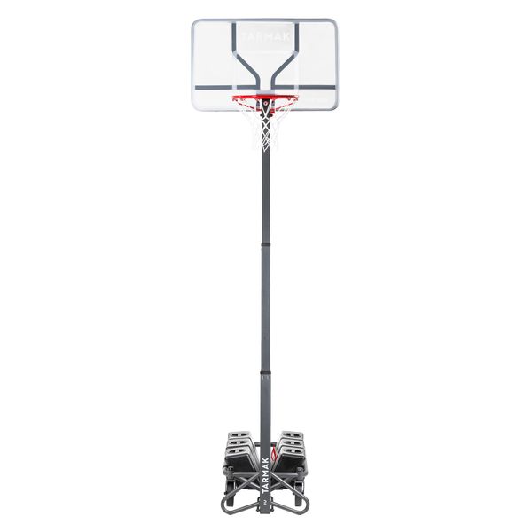 Tarmak Adjustable 2.40m To 3.05m Folding Basketball Hoop B500 Easy Box