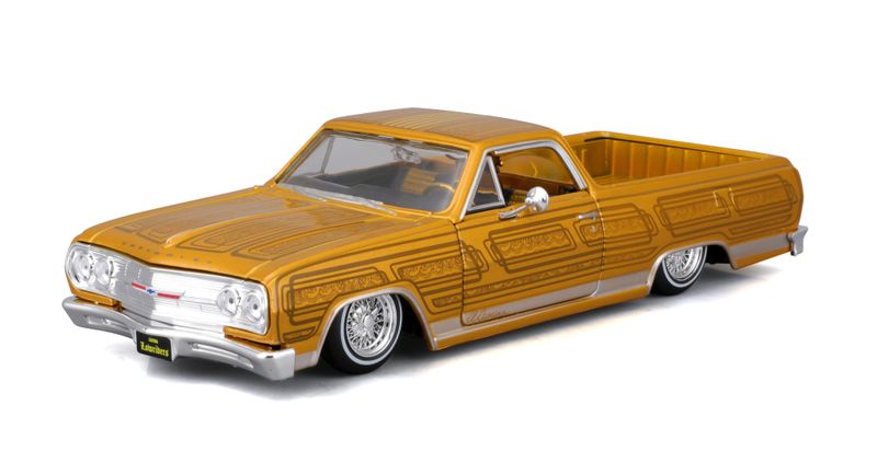 Maisto 1/25 Chevrolet El Camino 1965 Lowrider - Design Series - Gold