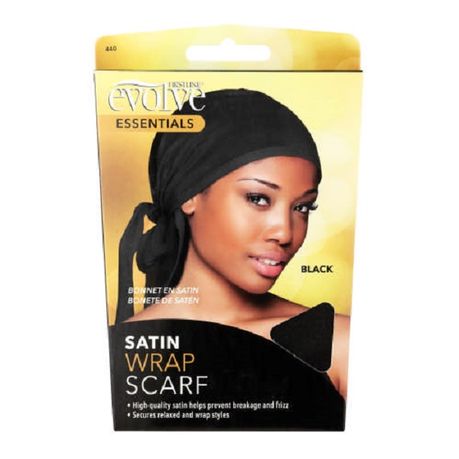 Evolve Satin Wrap Scarf - Black | Buy Online in South Africa 
