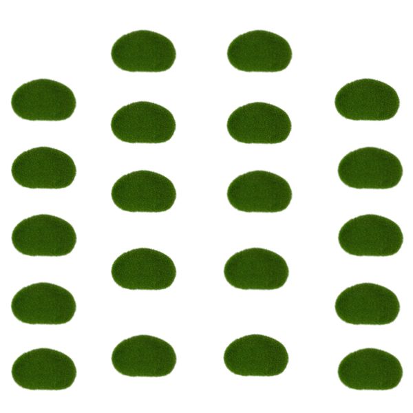 Garden Home Artificial Green Decorative Moss Rocks Set of 20