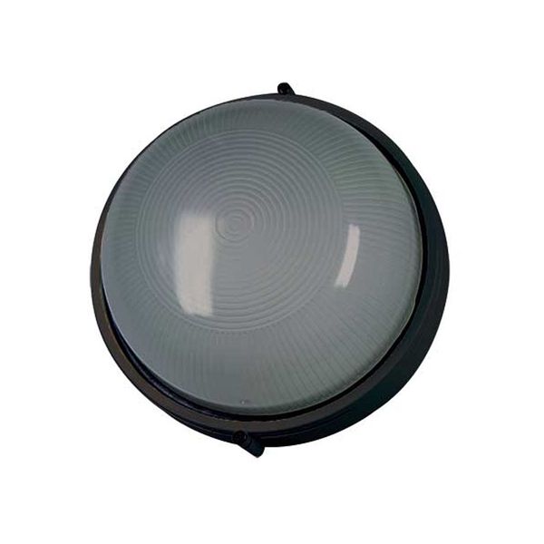 ACDC - 230VAC 9W Black LED Bulkhead IP54 (6000K)