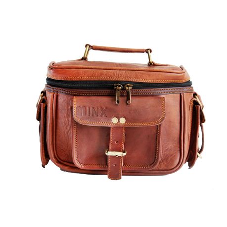 Genuine Buffalo Leather Camera Bag with Divider and Strap | Online in South Africa | takealot.com