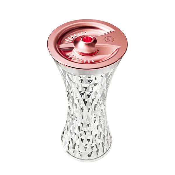 300ml Decorative Crystal Mist Humidifier With Colourful Night Light - Pink