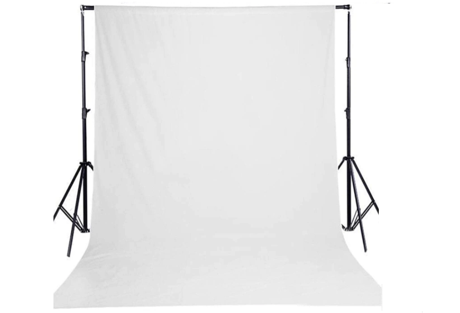 Pro 2MX2M Photography Backdrop White Screen and Support Stand from ...