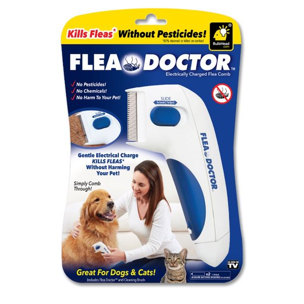 Flea Doctor Electronic Flea Comb for Dogs &amp; Cats