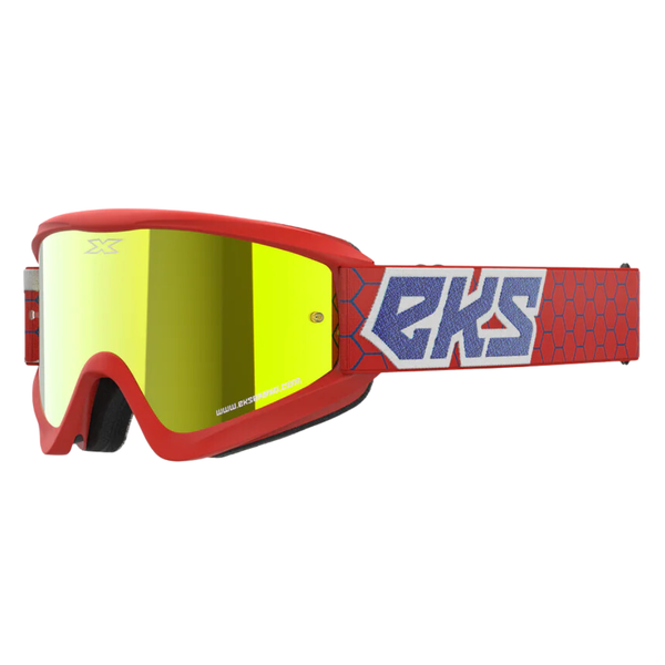 EKS Gox Flat Out Black/Silver Mirror Goggle