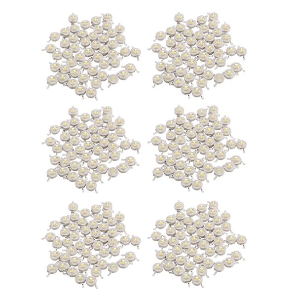 300Pcs 1W Diode High Power Cool White LED Beads 1 Watt Lamp Chip 3V-3 4V