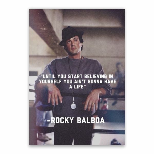 Rocky Balboa Quote Poster - A1