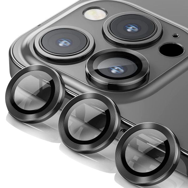 Camera Lens Protector compatible with iPhone 16 Pro / iPhone 16 Pro Max-Metal Ring