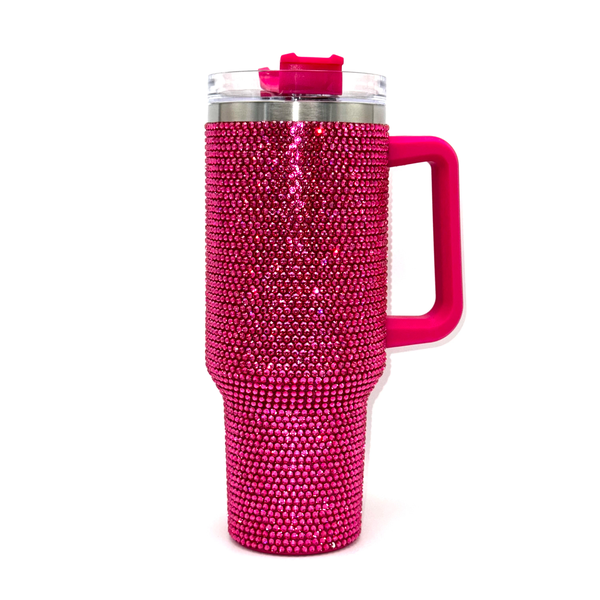 Kings Dazzled Rhinestone Tumbler Cup With Straw and Lid - 1.2L