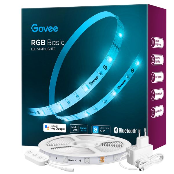 Govee LED Strip 5m Long Alexa Smart RGB WiFi LED Strip