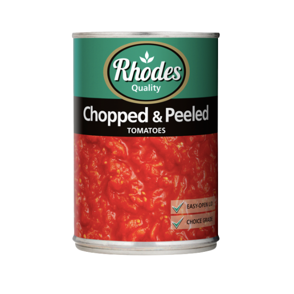 Rhodes- Tomato Chopped Peeled 6 x 410g
