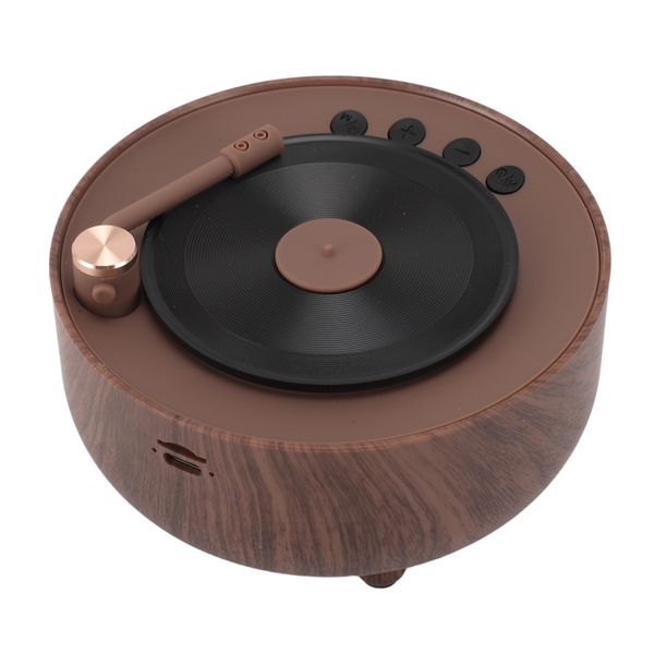 BT Speaker, Retro, RGB, Wood Grain