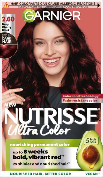 Garnier Nutrisse Permanent Hair Dye 2.60 Dark Cherry