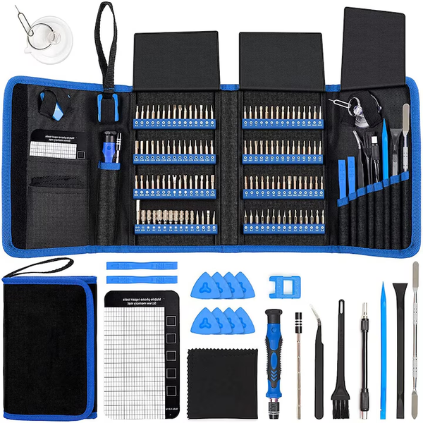 142-in-1 Extendable Precision Screwdriver Set, Steel Bits
