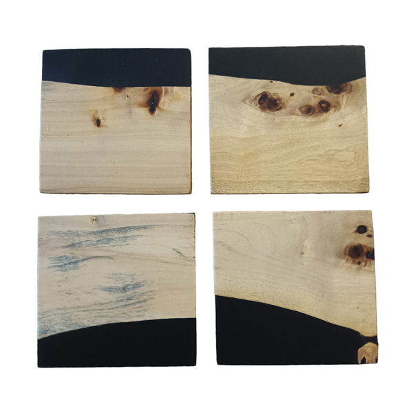 Blackwood and Epoxy Resin Coasters - 4 Pack
