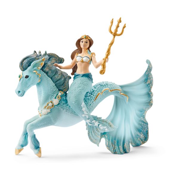 Schleich - Bayala - Mermaid Eyela On Underwater Horse