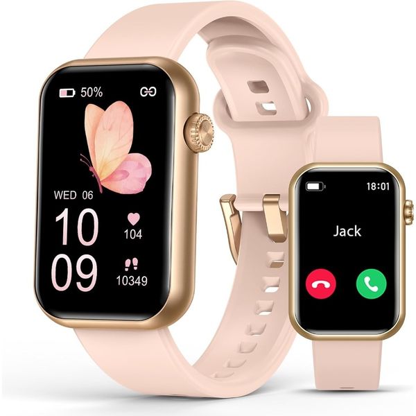 ZW62 Waterproof Smart Watch Fitness Tracker - Rose Gold