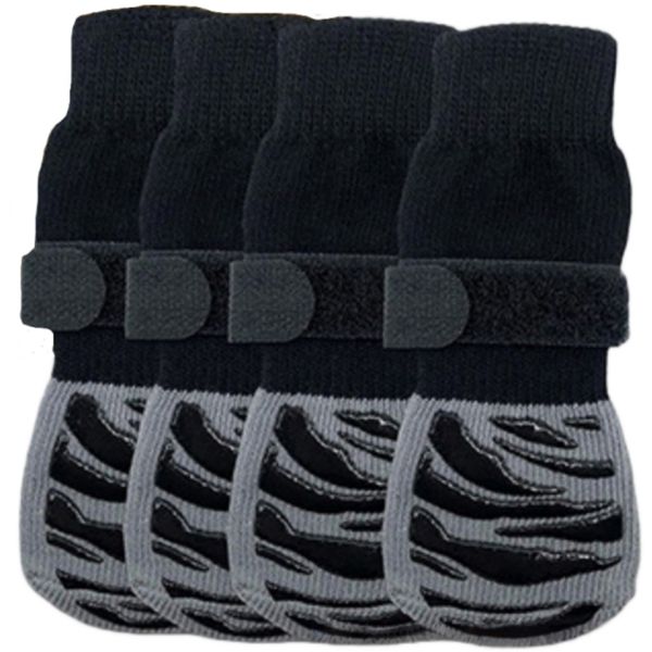 Non-Slip Dog Socks With Grippers For Hardwood Floors With Paper Bag-SMLXL