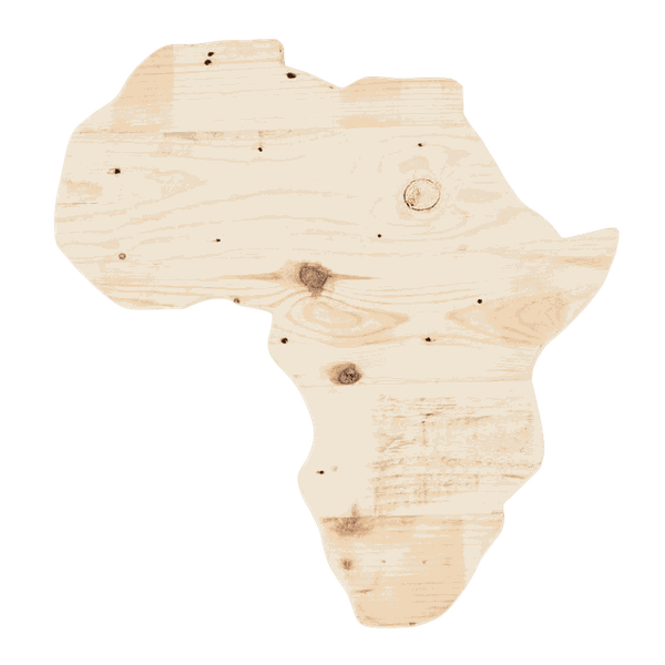 Rooted in Wood Designs - Pallet Wood Africa Cheese Board / Tray