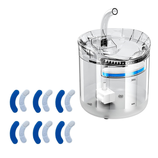 Automatic Quiet Ultra Water Fountain For Cats With 12 Piece Filters- DP-167