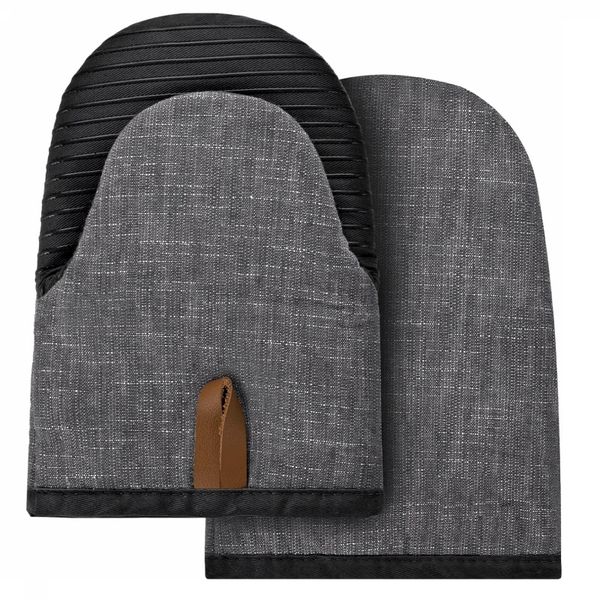 Black Cotton Kitchen Gloves - Set of 2
