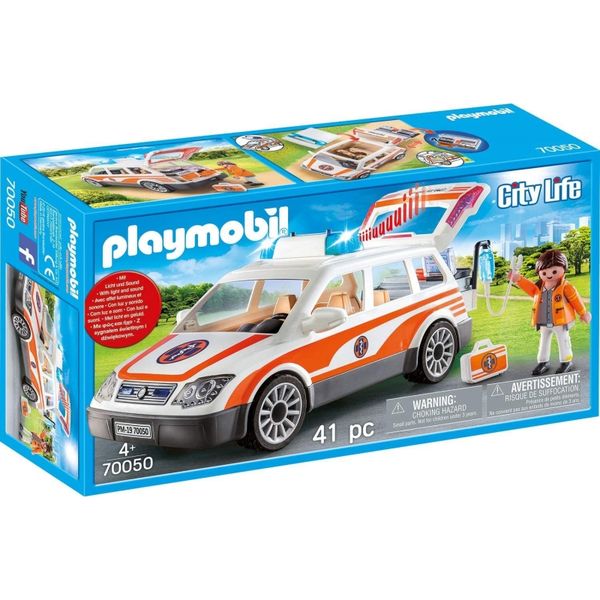 Playmobil City Life Emergency Car with Siren 70050 - 4+ Years