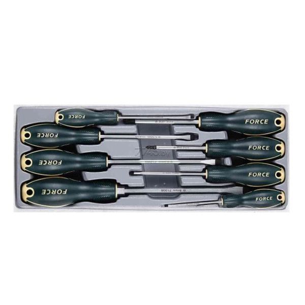 Force 8Pc Sdriver Set Antislip Slot