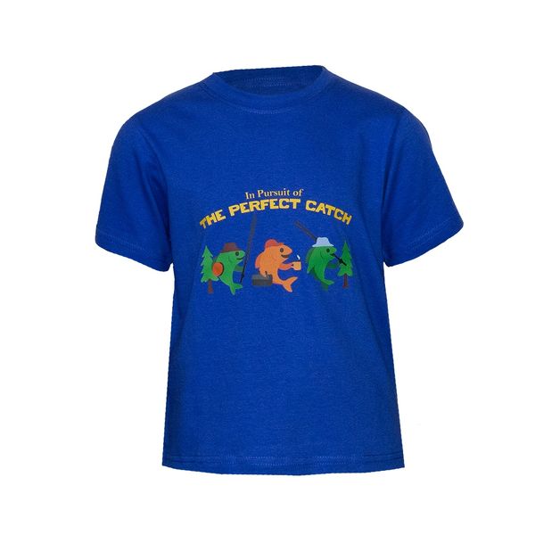 Okuma Kids Fishing T-Shirt - Perfect Catch - Blue