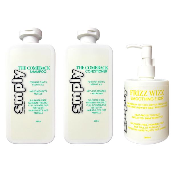 Smply The Comeback Repair Trio - Sulphate-Free Moisture &amp; Strength System