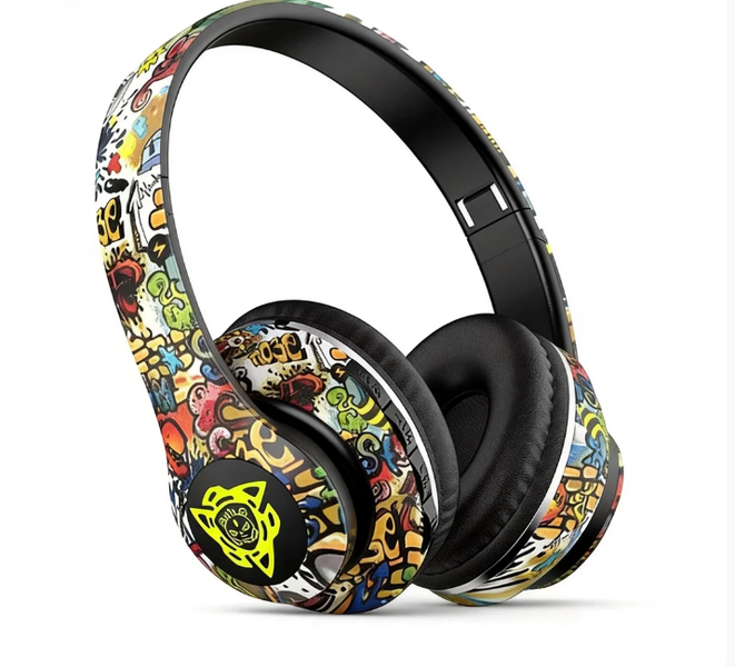 Hit Graffiti Over-Ear Bluetooth Headphones