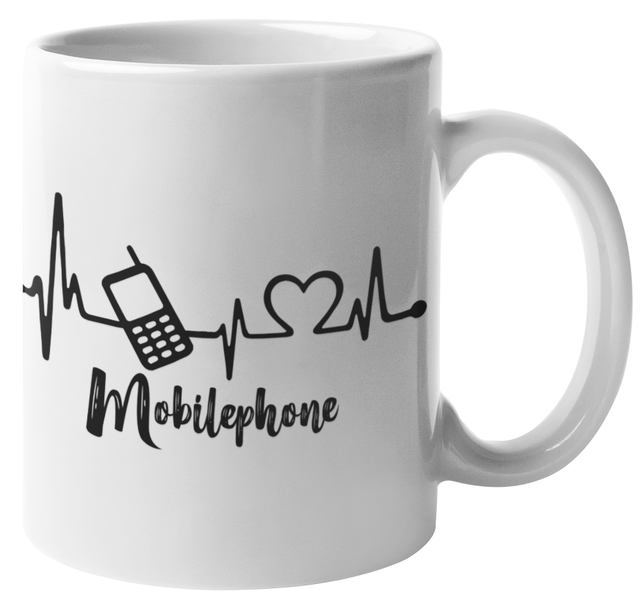 Mugmania - Mugmania - Mobilephone Heartbeat Coffee Mug
