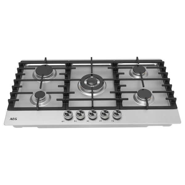 AEG 90cm Gas HOB - Stainless Steel