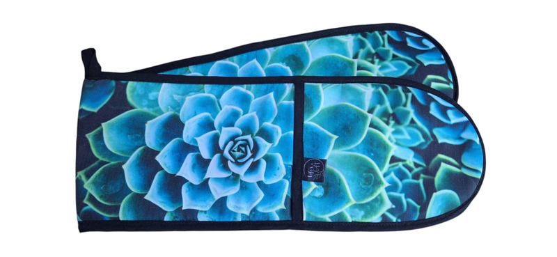 Life's a Gift Heat-Resistant Oven Glove/Mitt - Beautiful Big Succulent