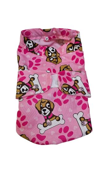 Adjustable Velcro Dog Jacket - Pink