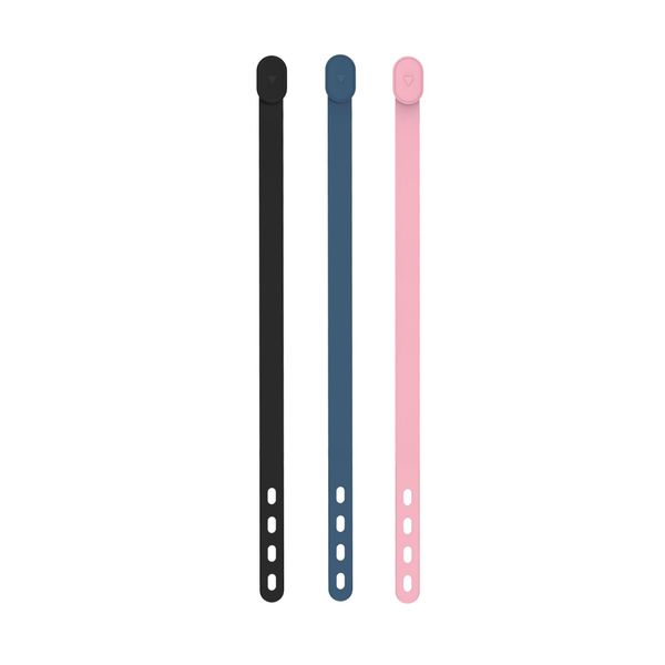 3 Pcs Silicone Phone Strap, Flexible Elastic, Adjustable, Universal