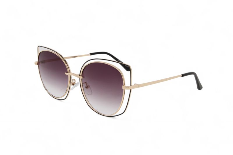 Yituo Women Gold Cat Eye Sunglasses S59112 image