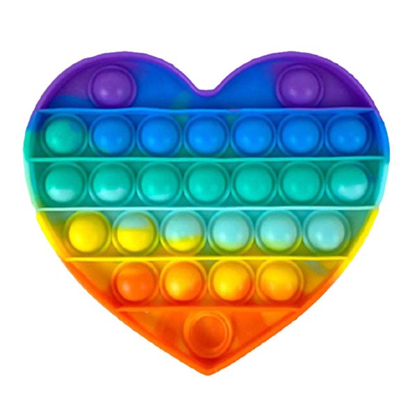 Fidget Toys - It Washable Reusable Fidget Toy - Rainbow Heart