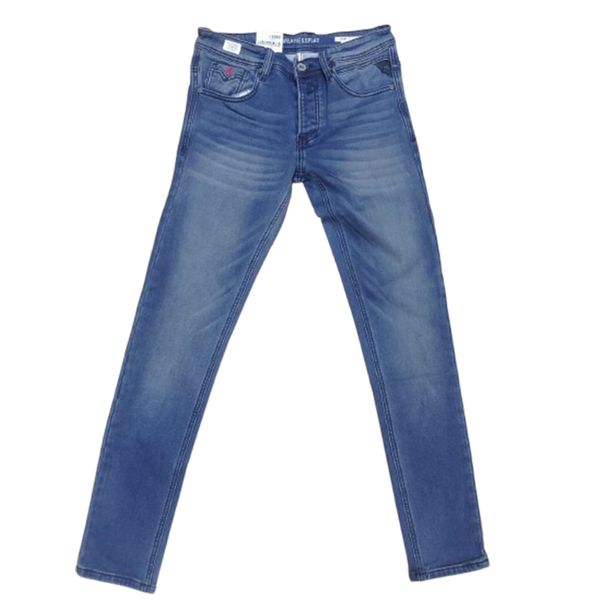 Replay Hyperflex Washed Jeans - Blue