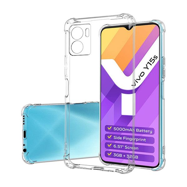 Protective Phone Case For VIVO Y15S 4G/Y15A 4G/Y10 4G/T1 4G Clear