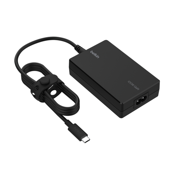 Belkin Connect USB-C Core GaN Laptop Power Adapter 100W - Black