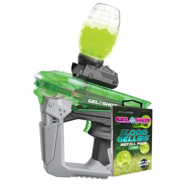 Gel Shot Glow Blaster Bundle - Glow-in-the-Dark with 15 000 Gellies