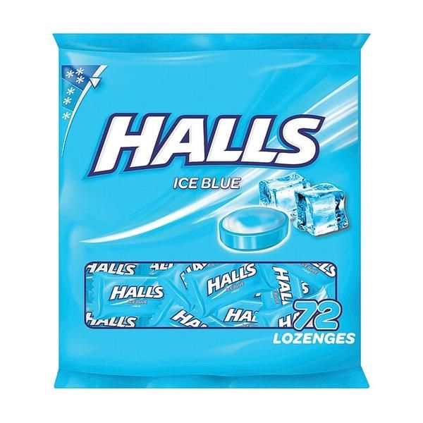 Halls Ice Blue - Packet of 72