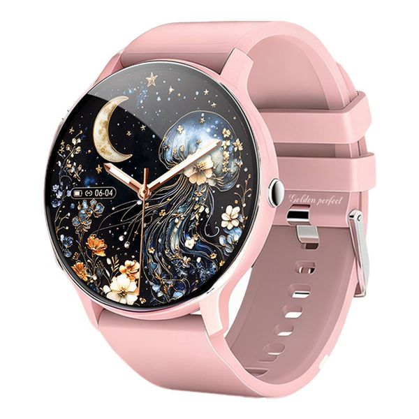 Golden Perfect Women's Smartwatch - Trendy Pink Bluetooth Fitness Watch